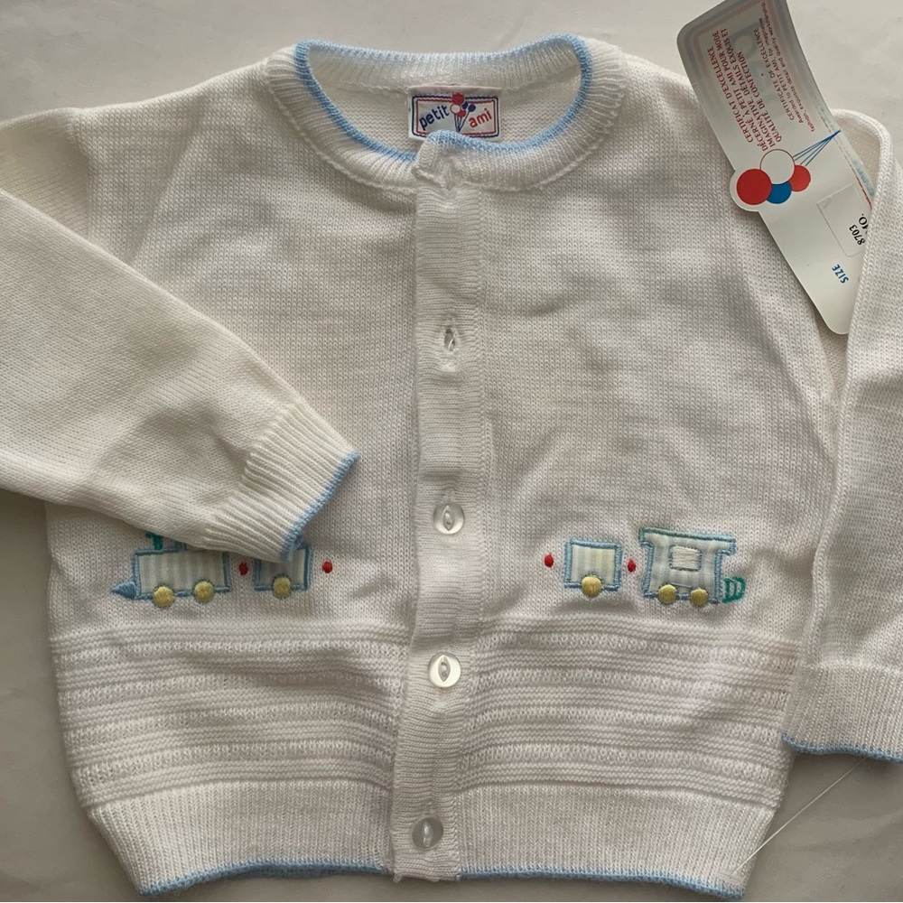 NWT 🪩Vintage Petit Ami Train Cardigan/ 6m ✨Host Pick - Picture 4 of 13